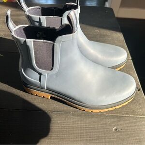 L.L. Bean Blue Rubber Ankle Boots